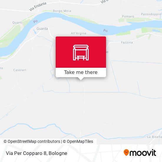 Via Per Copparo 8 map