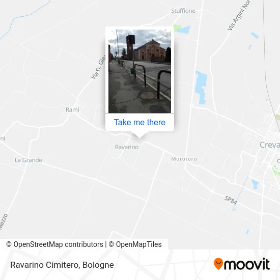 Ravarino Cemetery map