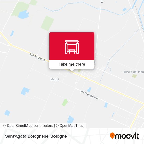 Sant'Agata Bolognese map