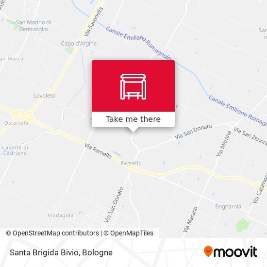 Santa Brigida Bivio map