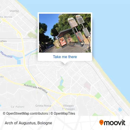 Arch of Augustus map