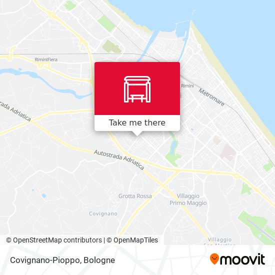 Covignano-Pioppo map