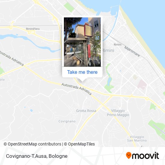 Covignano-T.Ausa map