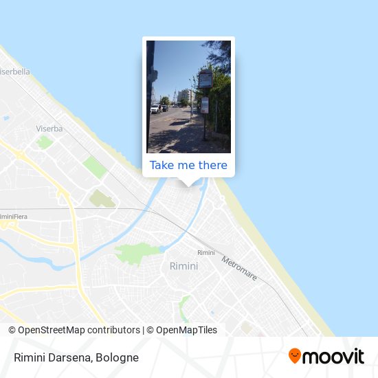 Rimini Darsena map