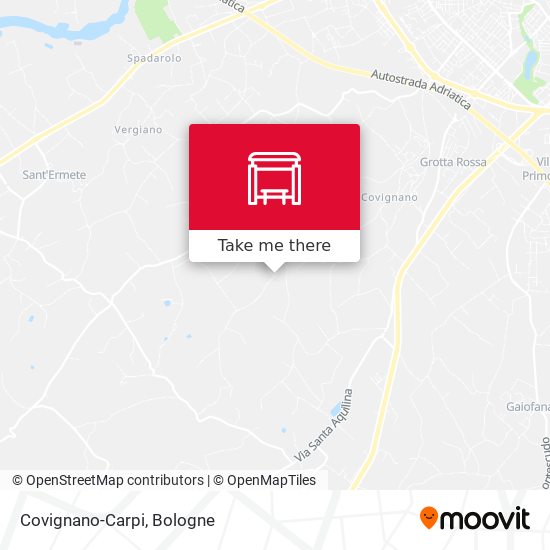 Covignano-Carpi map