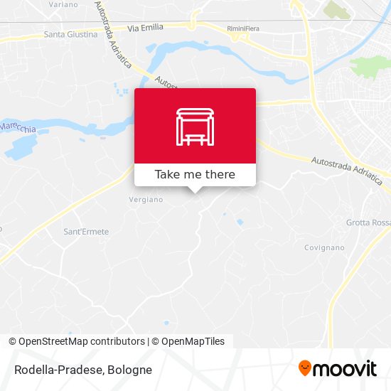 Rodella-Pradese map