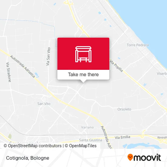 Cotignola map