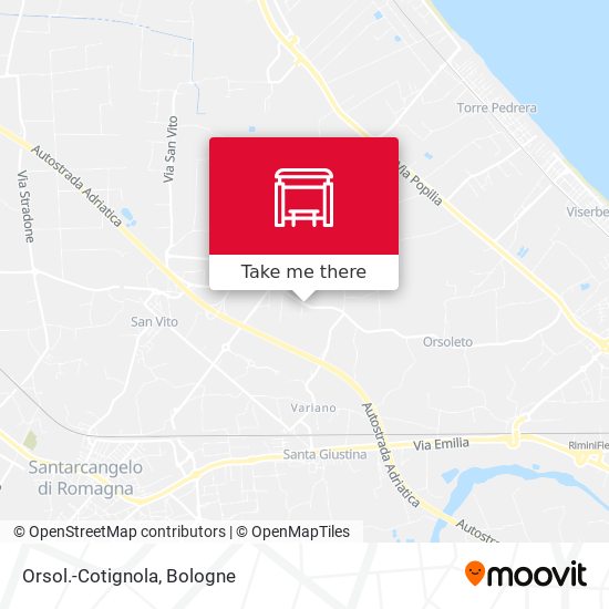 Orsol.-Cotignola map