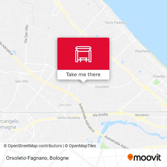 Orsoleto-Fagnano map
