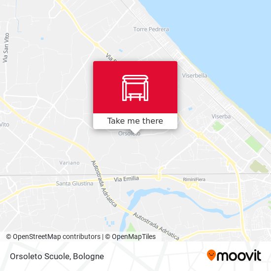 Orsoleto Scuole map