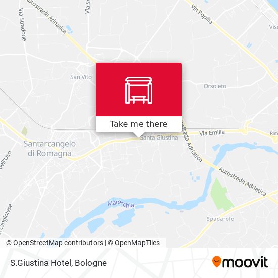 S.Giustina Hotel map