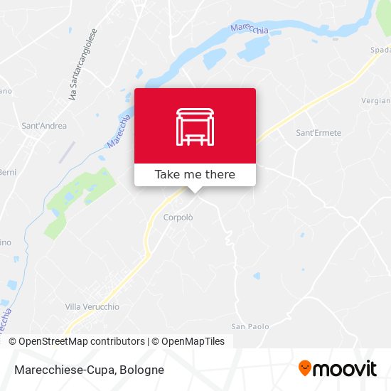 Marecchiese-Cupa map