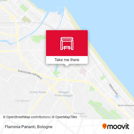 Flaminia-Pananti map