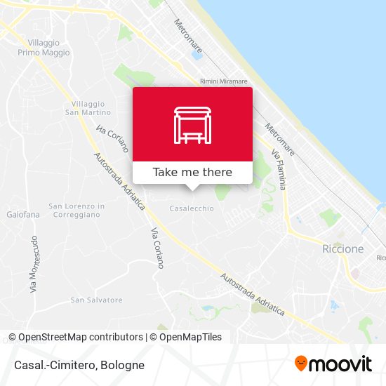Casal.-Cimitero map