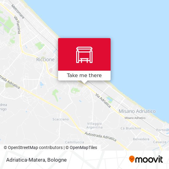 Adriatica-Matera map