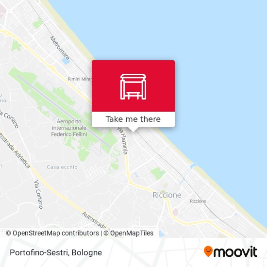 Portofino-Sestri map
