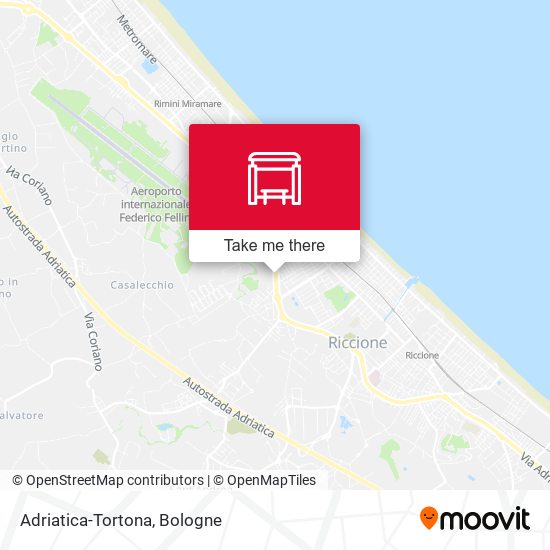 Adriatica-Tortona map