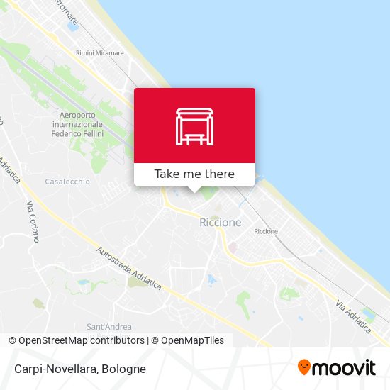 Carpi-Novellara map