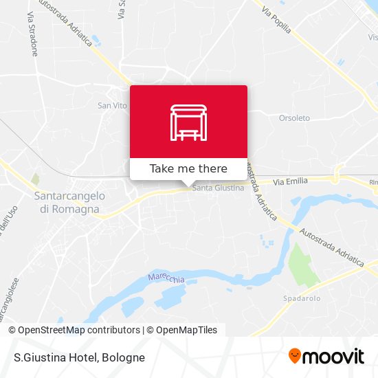 S.Giustina Hotel map