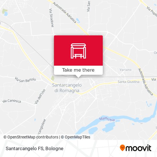 Santarcangelo FS map