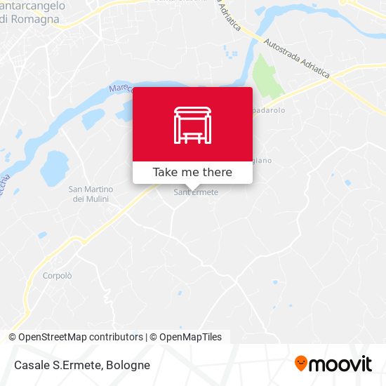 Casale S.Ermete map