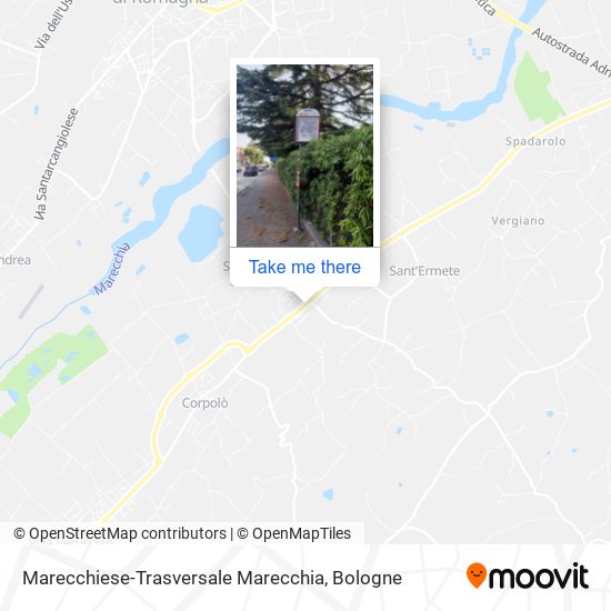 Marecchiese-Trasversale Marecchia map