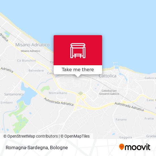 Romagna-Sardegna map