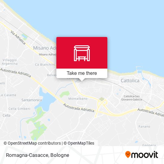 Romagna-Casacce map
