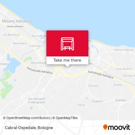 Cabral-Ospedale map