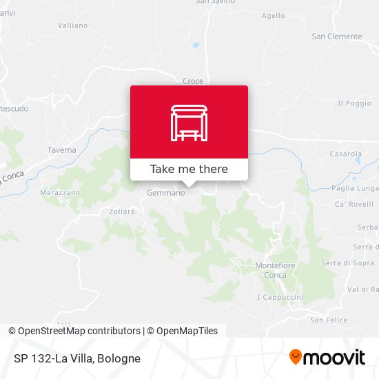 SP 132-La Villa map