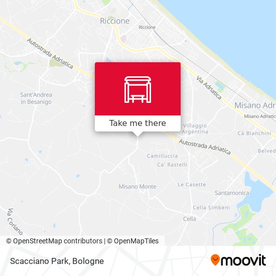 Scacciano Park map