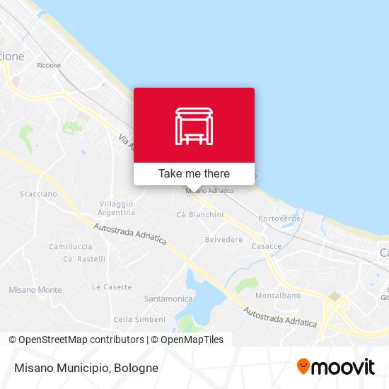 Misano Municipio map