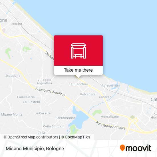 Misano Municipio map