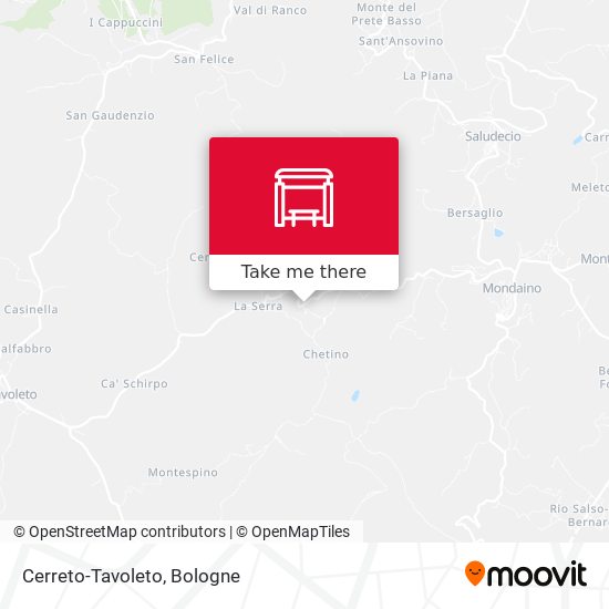 Cerreto-Tavoleto map