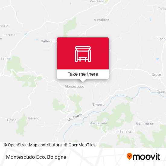 Montescudo Eco map