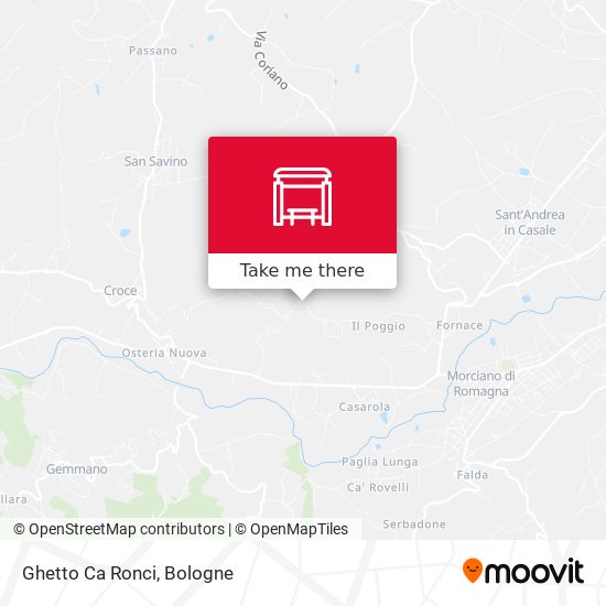 Ghetto Ca Ronci map