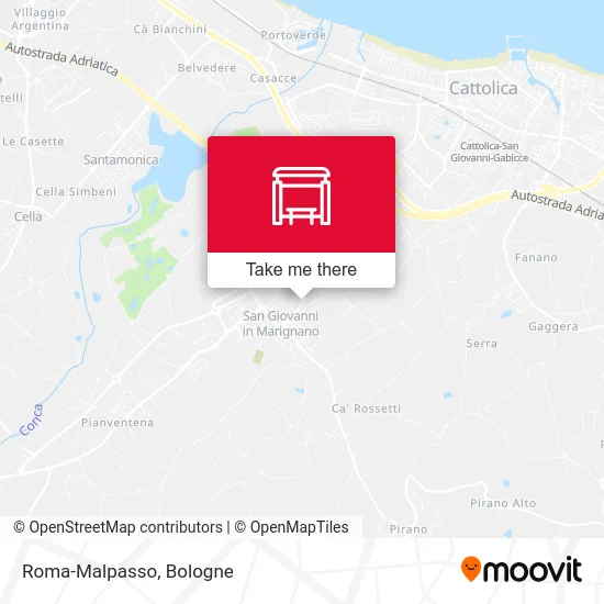 Roma-Malpasso map
