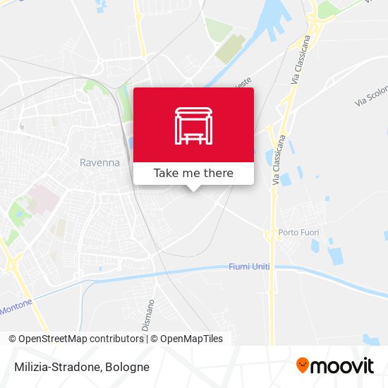 Milizia-Stradone map