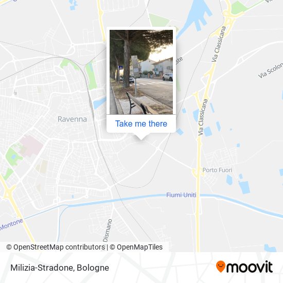 Milizia-Stradone map