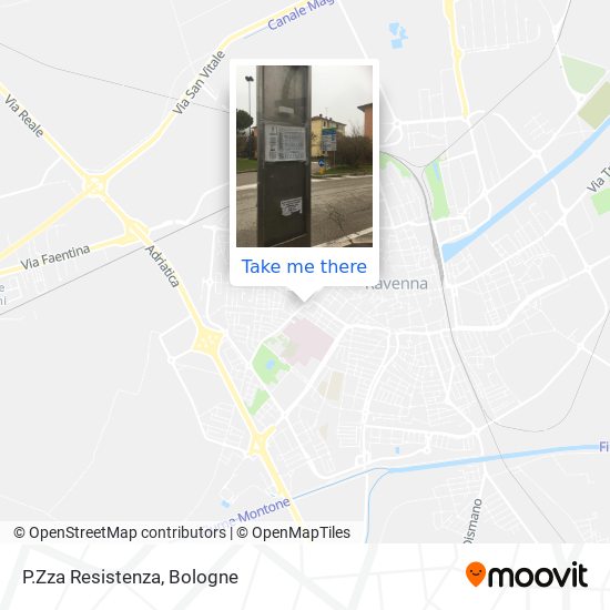 P.Zza Resistenza map