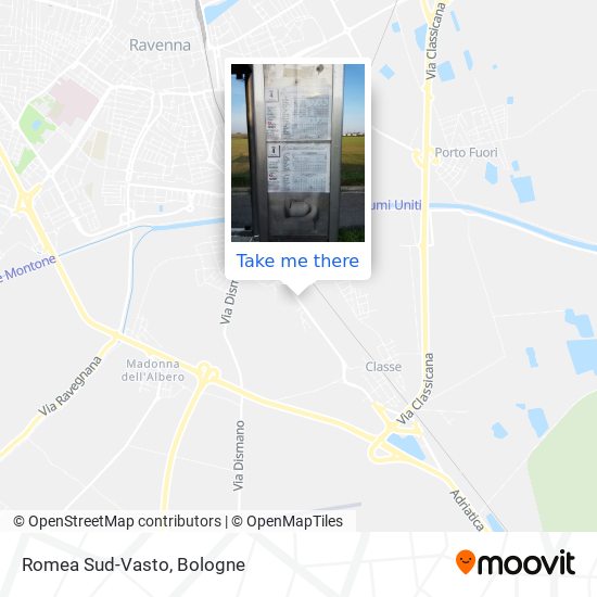 Romea Sud-Vasto map