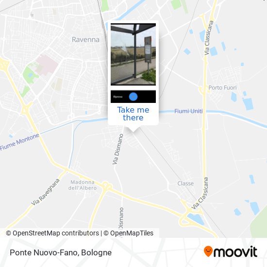 Ponte Nuovo-Fano map
