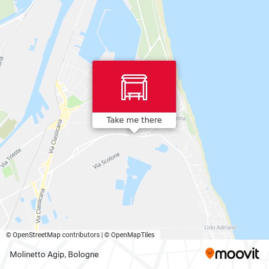 Molinetto Agip map