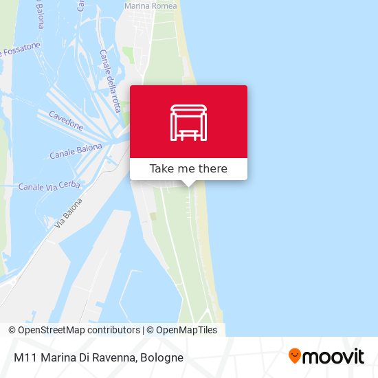 M11 Marina Di Ravenna map