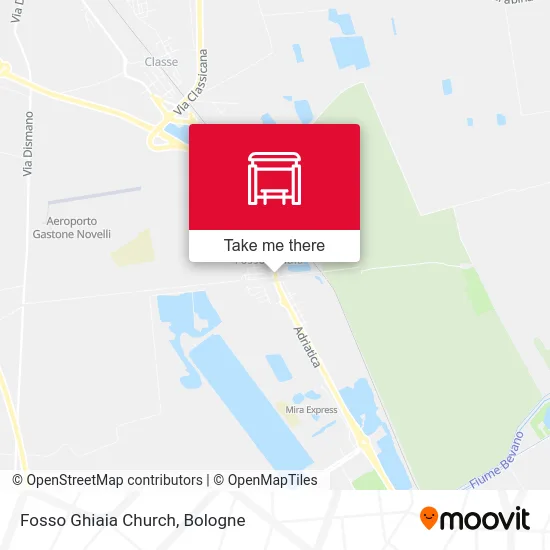 Fosso Ghiaia Church map