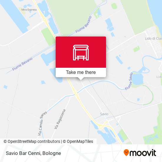 Savio Bar Cenni map