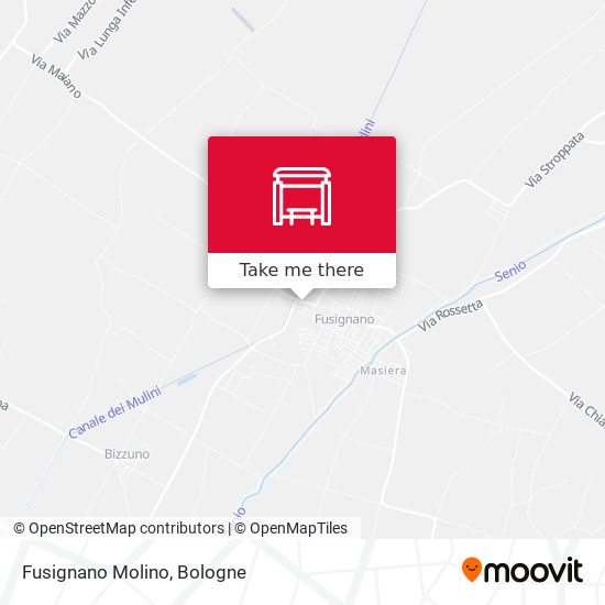 Fusignano Molino map