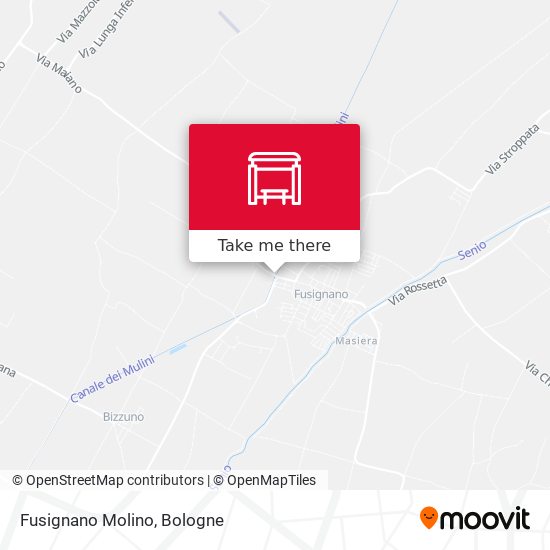 Fusignano Molino map
