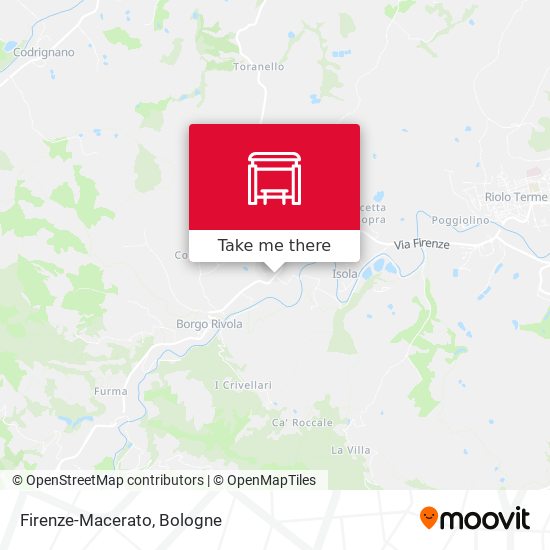 Firenze-Macerato map