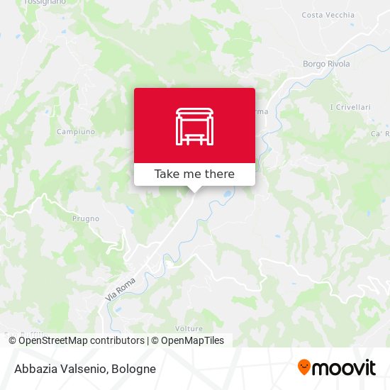 Abbazia Valsenio map